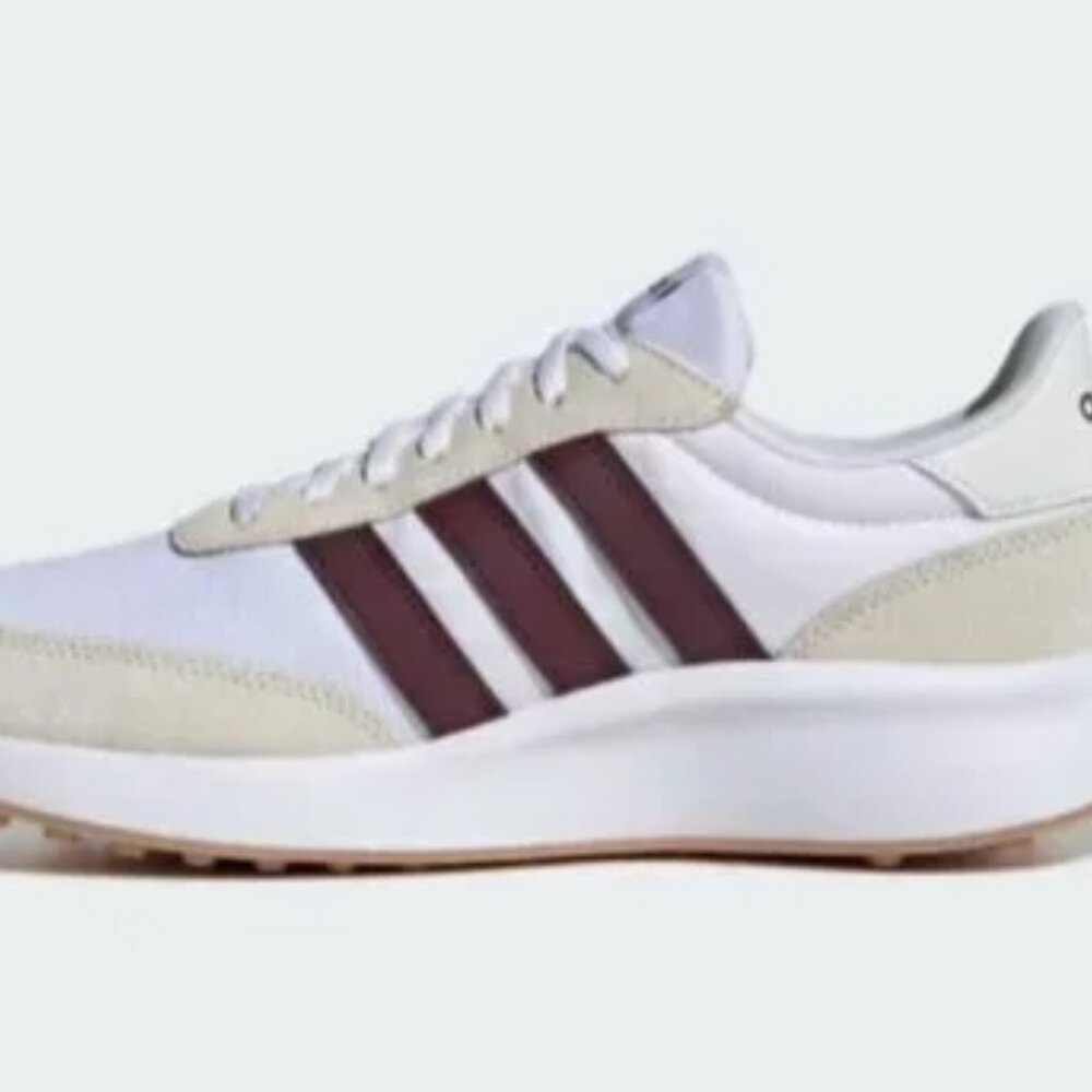 Adidas Run 70s Sneakers White Maroon | Men’s US 9 - Picture 6 of 10